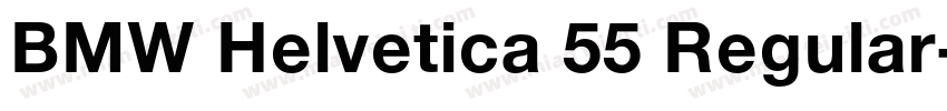 BMW Helvetica 55 Regular字体转换